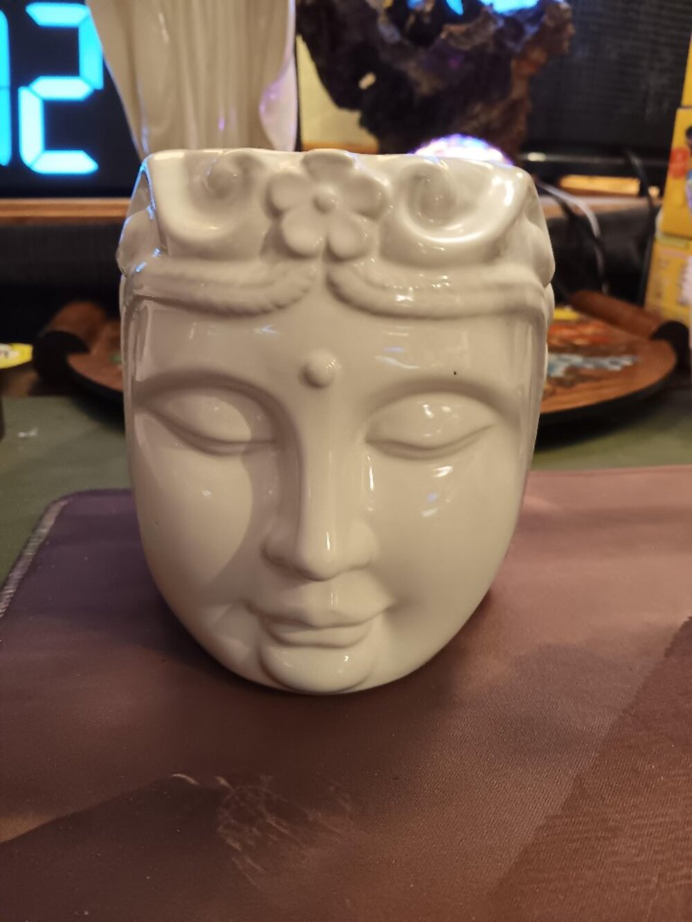 Vintage Buddha Ceramic Tea Light -trinkets-coin Holder Unique! ***READ***
